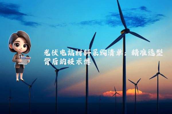 光伏电站材料采购清单:精准选型背后的技术博弈